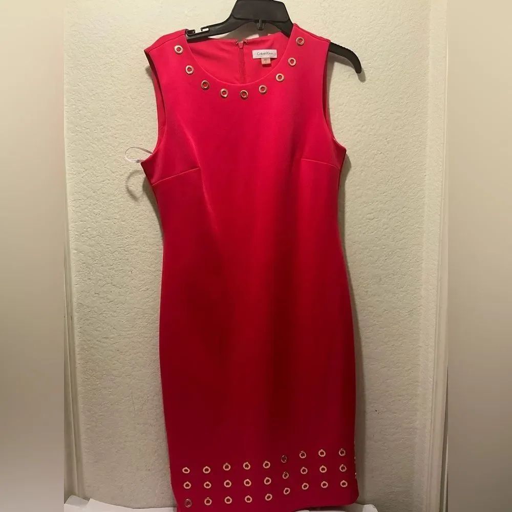 Calvin Klein Dress with gold accents size 8